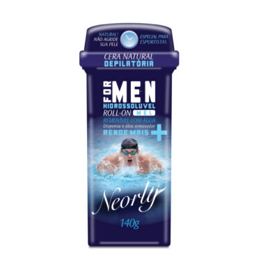 Cera Depilatória Roll-on Hidrossolúvel For Men 140g